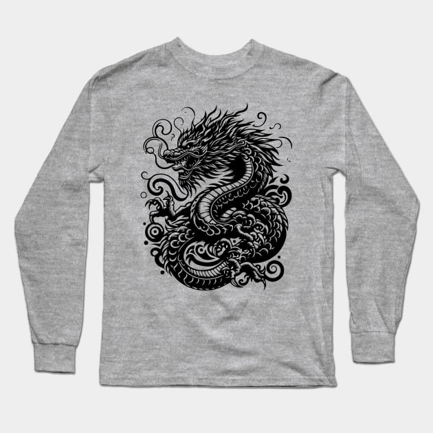 dragon design Long Sleeve T-Shirt by lkn